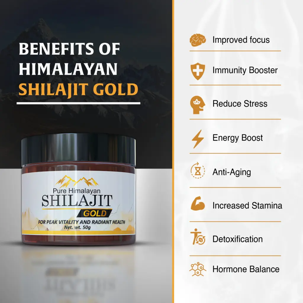 Himalayan Shilajit Gold Benefits